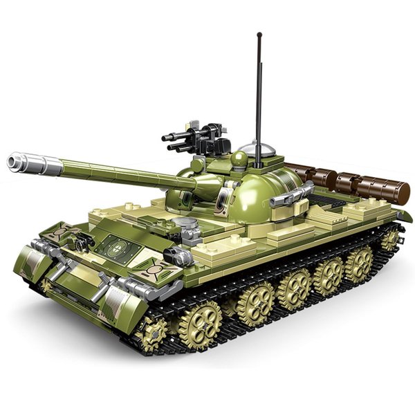 BDYDT T-54 Medium Tank Model Building Blocks Set（780PCS）-WW2 Military Historical Collection Model. Military Armoured Tank,Toys Gifts for Kid and Adult