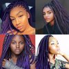 Lavender Purple Pre stretched Braiding Hair, 26 Inches Kanekalon Box Braids Hair Extensions, 3 Packs Yaki Texture Braiding Hair Pre stretched