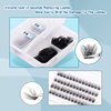 AuReve Lash Clusters,Eye Lash Clusters,DIY Lash Extensions Clusters,Individual Lashes,Eyelash Clusters,Lash Clusters D Curl For Home Use,96 Pcs 0.07D 10/12/14/16mm Mix(G12
