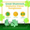 Big Mo's Toys St. Patrick’s Day Irish Shamrock Leaves Green Leprechaun Costume Glasses, 1 Pair