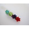 Generic Hawaiian flower multi color alligator hair clip for fine thin hair (Clip quantity: 2 clips), 1 Count (Pack of 1)