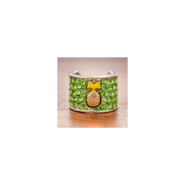 CharMed Crystal Stethoscope Charm - Pineapple