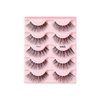 KISS Looks So Natural False Eyelashes Multipack, Lightweight & Comfortable, Tapered End Technology, Reusable, Cruelty-Free, Contact Lens Friendly, Style 'Poise', 5 Pairs Fake Eyelashes