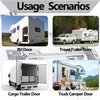 NKJVE 2 Pack Rv Door Latch,Rv Door Holder,304 Stainless Steel 6 Inch T Style Entry(16 Screws),Rv Door Latches for Outside Door,Camper Door Latch,Trailer Catch to Keep Door Open Stop,Enclosed Trailer