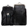 2pc Set Soft Leather Cigarette Case 100s+120s - Black