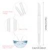 WLLHYF 3 Pieces Glass Cuticle Pusher Dual Ended Manicure Stick Cuticle Remover Tool Nail File Cuticles Care (clear)