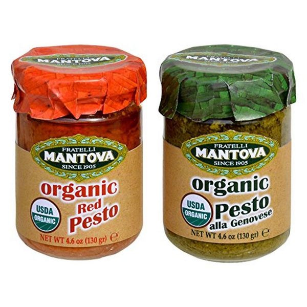 Mantova Organic Pesto Mix Pack, 4.6 Oz (Pack Of 2)