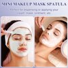 HINZIC 50PCS Cosmetic Spatulas, 2inch Small Makeup Spatula, Mini Plastic Skin Care Scoop, Face Mask Applicator, Facial Supplies for Estheticians Mixing and Sampling Women Girls