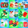 Fidget Toys Set, 120 Pack Christmas Party Favors Keychain Its for Kids Adults, Mini Push Bubble Pops Bulk Sensory Toys, Birthday Gifts Classroom Prizes for Boys Girls Goodie Bag Treasure Chest Box