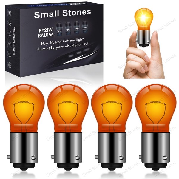 Small Stones 4PCS 1156NA 12VPY21W Long Life Miniature Bulb BAU15s 1141 7507 12496LLB2 Automotive Turn signal Lamp Brake Lamp