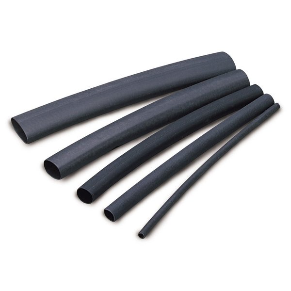 Ancor 303124 Marine Grade Electrical Adhesive Lined Heat Shrink Tubing (1/4-Inch Diameter, 12-Inches Long, Black, 10-Pack)