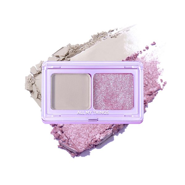 AMTS Moon Collection Eyeshadow - Dual Color Matte & Glitter Eye Shadow Palette - High Pigmentation,Safe Ingredients, Suitable for Sensitive Skin, and Versatile Makeup Looks (Moon)