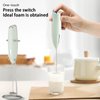 Hemantol Electric Milk Blender, 10000 R/Min, Handheld, Easy To Store Portable, cordless, Removable Stainless Steel Blender, Lattes, Coffee, Mixing Drink, Batteries Not Included (DEEP Light green)