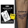 INKARTLINK Semi Permanent Tattoos, Temporary Tattoos, Adult Art Designs, Party Favors, Waterproof, Realistic, No Adhesive, No Reflective, Lasts 1-2 Weeks,Medium (Betrayal)