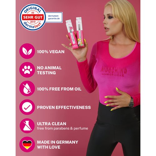 LASHCOCA!NE eyelash growth serum to grow longer & fuller eyelashes | vegan lash enhancing serum | test winner “VERY GOOD” for eyelash extensions | long eye-lashes by Svenja Walberg