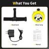 Yongkist Mining Lamp Rechargeable Headlamp Miners LED Coon Hunting Lights KL2.8LM Waterproof Camping Lights Hard Hat for Night Running Fishing, White