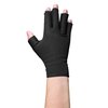 OTC Resting Splint Glove, 5 Finger Semi-Rigid Splints, Open Tips, Black, Right Hand, Medium