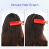 VOCOSTE 1 Pcs Hair Brush, Detangling Brush for Women and Men, Hair Brush for Straight, Curly, Long, Short, Dry Hair, Red, Plastic