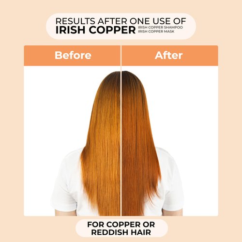 naissant Irish Copper Hair Toning Shampoo | Color Depositing | Refresh & Neutralize Brassy Tones | Paraben, Ammonia & Sulfate Free | Pro-Vitamin B5, Olive Oil & Honey (Cobrizo) 10.1 Fl Oz