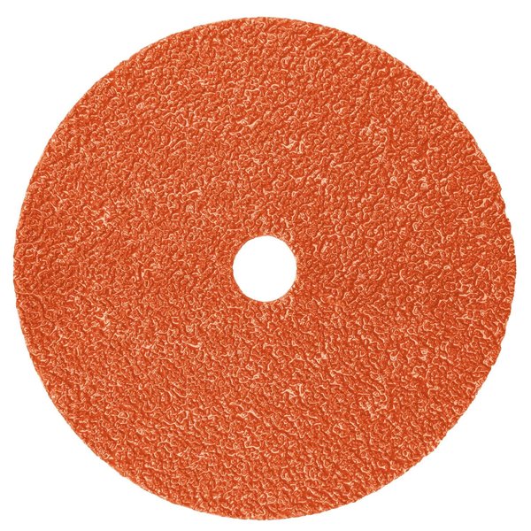 3M Fibre Disc 987C - 36+ Grit Metal Grinding Disc - Ceramic Precision Shaped Grain - For Angle Grinders - 5" x 7/8" Center Hole (Pack of 25)