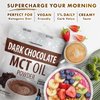 Opportuniteas MCT Oil Powder, Keto Creamer for Coffee, Drinks&Smoothies, Low Carb Keto Friendly, Boost Energy&Mental Focus, Supplement for Ketogenic Diet, Gluten Free&Non-GMO, Dark Chocolate 6 oz