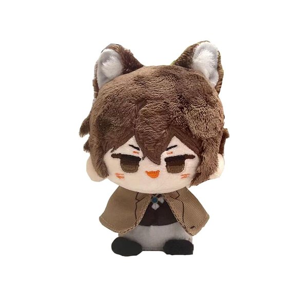 KILA MILA Anime Plush Doll Dazai Osamu Mini Pendant Keychain Cute Toy Kids Gift (C)