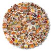 AOWDIAO Thanksgiving Stickers 200 Pcs Cute Thanksgiving Vinyl Stickers for Water Bottles Envelopes Scrapbooking Crafts Funny Fall Hoilday Stickers for Kids Teens Adults