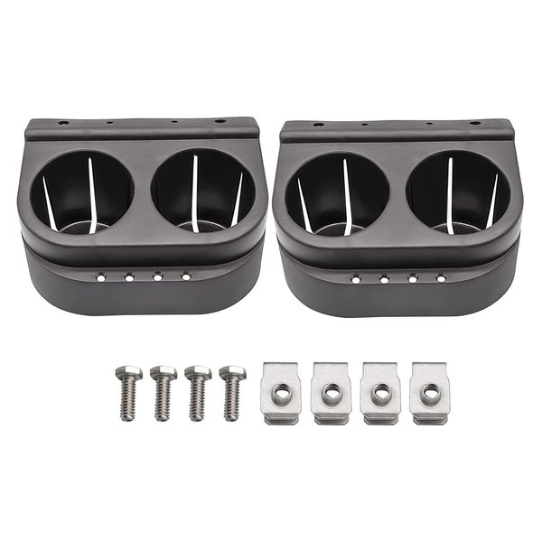 CartClan Club Car DS Cup Holder Kit Dual for 1993-Up Golf Cart OEM# 1016811 101708301-2 Packs