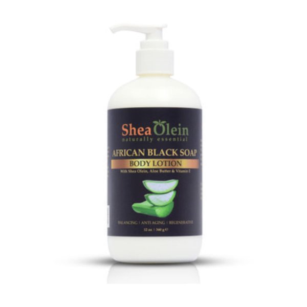 Just Essence Moisturizing Body Lotion - 12 oz (African Black Soap Body Lotion)