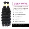 Deep Wave Bulk hair for Braiding Wet and Wavy Micro Braiding No Weft Faux Deep Wave Braiding Hair Extensions for Box Boho Braids 300g with 4Bundles #1B (20Inch)