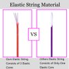 1mm Stretchy Bracelet String, Sturdy Rainbow Elastic String Elastic Cord for Jewelry Making, Necklaces, Beading and Crafts