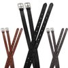 Paris Tack Schooling English Stirrup Leathers for Daily Use with One Year Warranty (60" (Extra Long), Black)