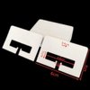 100Pcs White Hair Clip Display Cards Hairpin display tag DIY Hair Accessory Cardstock Clips and Barrettes