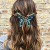 2 PACK Butterfly Hair Clips, Medium Butterfly Clips for Thick Thin Hair, Beautiful Girls Butterfly Hair Claw Clips Non Slip Hair Accessories for Women Girls (Style 1)