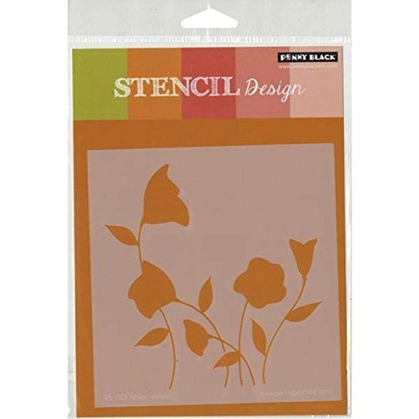 Penny Black Flower Dance Scrapbooking Stencil