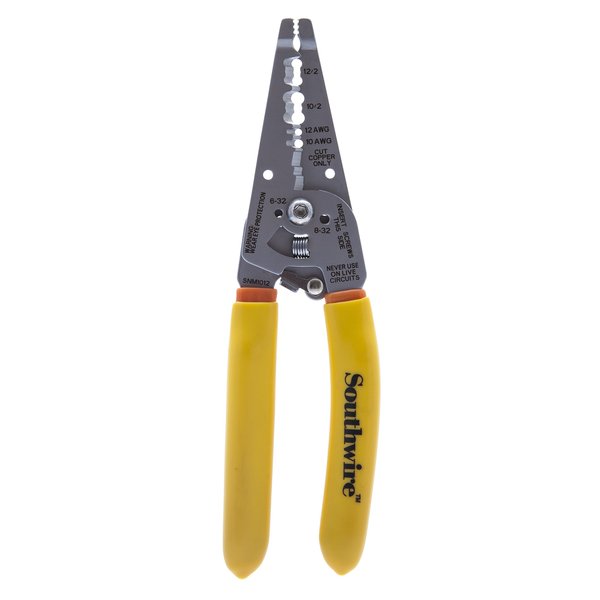 Southwire - 58278440 Tools & Equipment SNM1012 10-12 AWG Ergonomic Handles NM Cable Wire Stripper/Cutter