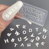 3D Letters Nail Art Silicone Molds Mini Alphabet Nail Molds A-Z Letter Resin Molds 26 Alphabets Mould DIY Nail Tools Handmade Craft Carving Moulds Nail Decor Tool Women Nail Accessories Nail Supplies