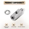 UGSHY Pack-1 Car Oil Pressure Sensor T-shaped Connector, Side Port Stainless Steel Turbo Adapter, 1/8" NPT Automotive Hydraulic System Replacement Parts, Universal for Most Cars SUVs Trucks (Silver)