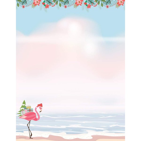 Great Papers! Merry Flamingo Letterhead, 8.5" x 11", 80 Count (2019105)