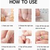 480pcs(20Sheets) Double Side Nail Adhesive Tab for Press on Nails Glue Sticker Waterproof Breathable Super Sticky Nails Tab for Finger False Nails Jelly Fake Nail Women Girls Kids Daily Wear Manicure