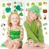 St Patricks Day Tattoos, 20 Unique Sheets Shamrock Patterned Tattoos, St. Patrick's Day Face Tattoos for Kids, Irish Parade and Party Favors Decorations