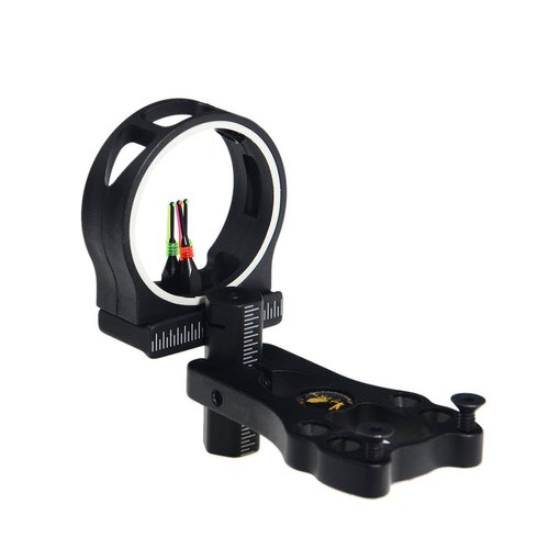 TOPOINT ARCHERY 3 Pin Bow Sight - Fiber, Brass Pin, Aluminum Machined - Right and Left Handed