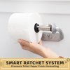 Bathroom Toilet Paper Holder Wall Mount Design - Stainless Steel Toilet Tissue Holder with Simple One Handed Operation - Easy to Install Horizontally or Vertically - Hardware Included – 5 Inches