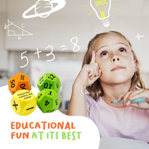 Math Dice Game for Kids, Teens, and Adults | Math Skill Game | Fun Educational Activity | Mental Math Game for Family Entertainment, Teachers and Learning | Engaging Brain Exercise for All Ages