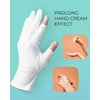 ANSMIO 2 Pairs Cotton Gloves Touchscreen, White Gloves for Dry Hands, Cotton Gloves for Sleeping, Moisturizing Night Gloves, White Gloves 100% Cotton, Size M (2 Pairs)