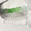 Green Sea Glass Hair Comb - Made to Order