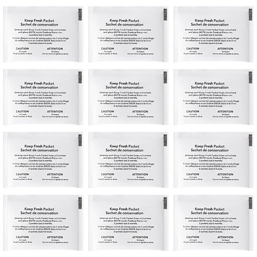 Refrigerator Produce Preserver W10346771A (12 Packets - 6 Pack Included) Replacement for 2117689, AH3503014, EA3503014, PS3503014 Compatible with Refrigerators Fresh Flow Preserver