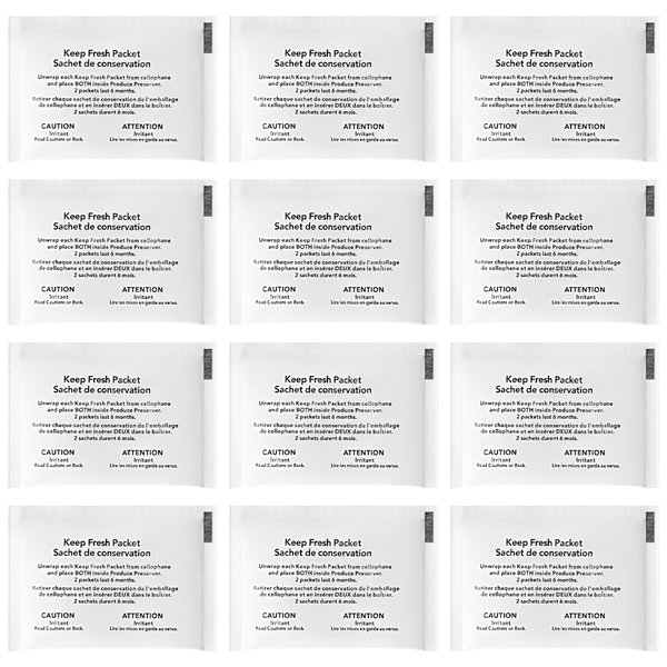 Refrigerator Produce Preserver W10346771A (12 Packets - 6 Pack Included) Replacement for 2117689, AH3503014, EA3503014, PS3503014 Compatible with Refrigerators Fresh Flow Preserver