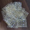 22 Sheets 3D Nail Adhesive Stickers for Women Gold Metallic Chain Line Nail Stickers Diamond Design Luxury Nail Art Decoration with with Tweezers Nail File Separators