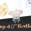 40th Birthday Gifts Women with 40th Birthday Sash for Women& 40th Birthday Crown, 40th Birthday Gifts for Women Happy 40th Birthday Decorations for Women 40 Year Old Birthday Gifts for Women-Gold